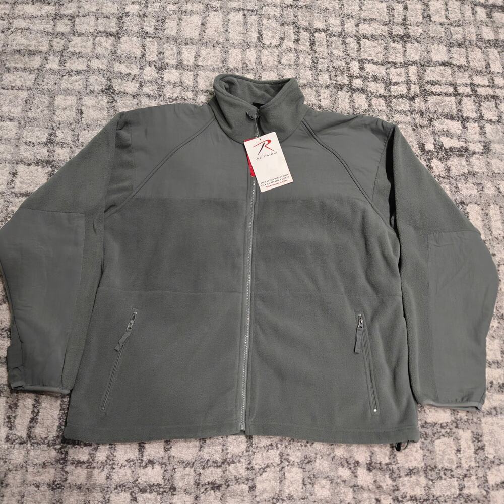 Rothco Tactical Military Fleece Jacket NWT Foliage Green Spec Ops XXL